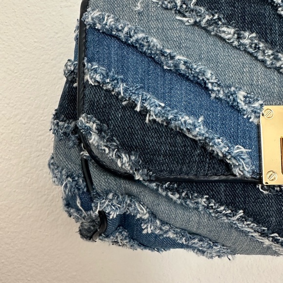 NWT Michael Kors Limited edition Blue Denim and leather Crossbody bag - Picture 5 of 6